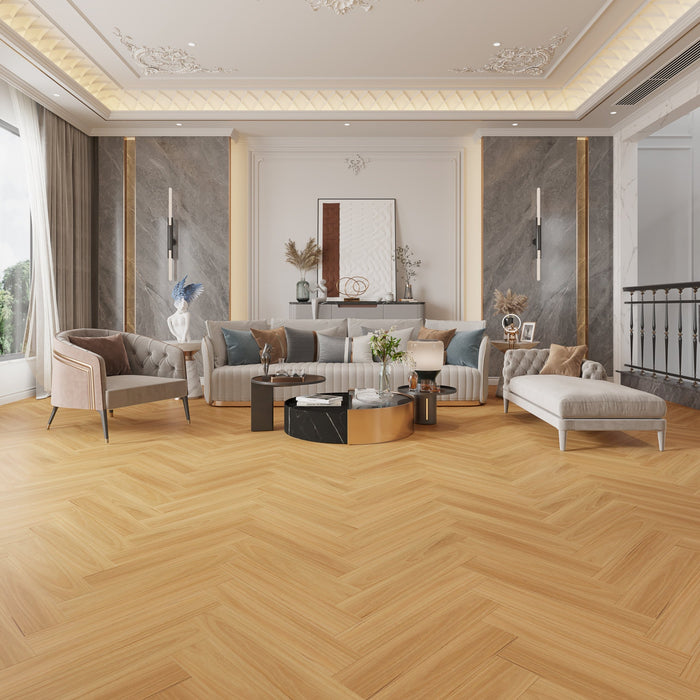 Hybrid Herringbone 9.5mm - Natural Blackbut (HHB95001)